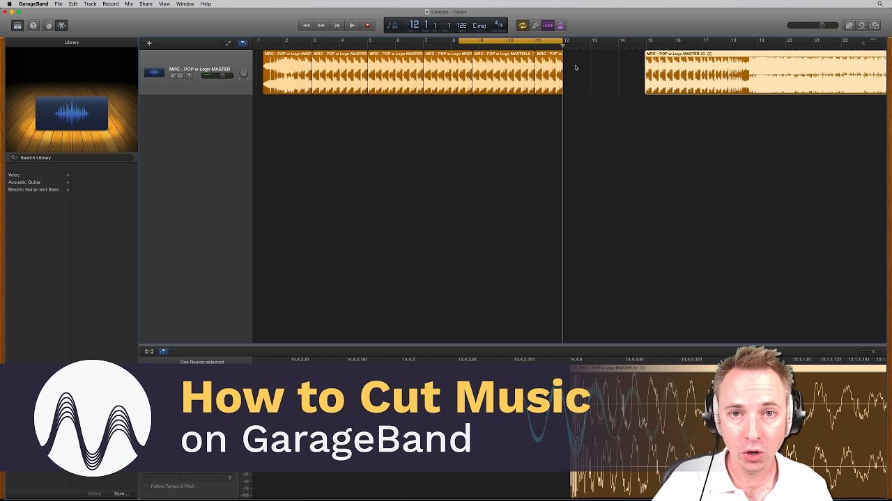 How to delete a track on garageband mac